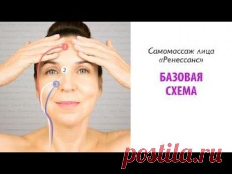 Массаж лица за 10 минут - Базовая схема самомассажа "Ренессанс"