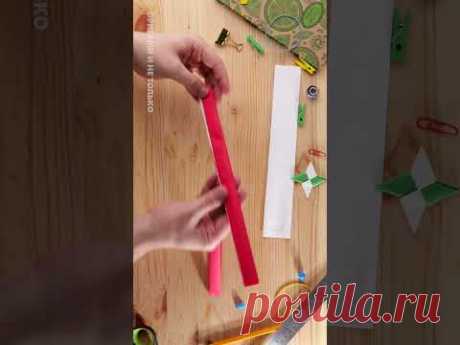 Бумажные самоделки и игрушки [Как сделать пистолет из бумаги]