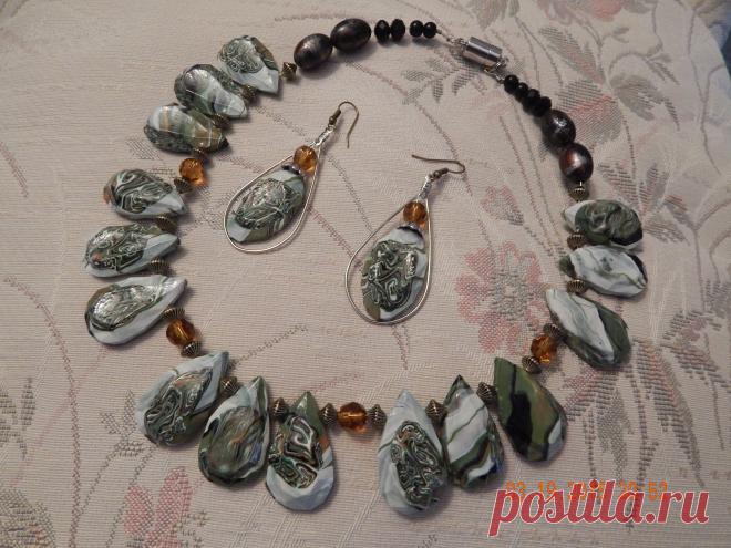 Колье из глины,кoмодик и панно / Декупаж / Декупаж. Работы пользователей