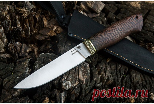 Нож Вепрь (сталь 95х18, венге, латунь)