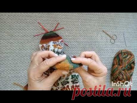 Носки жаккардом "Осенняя рапсодия", подробный мастер-класс, часть 3.