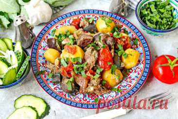 Вкусные чанахи из говядины по-домашнему — готовим в кастрюле - 1000.menu