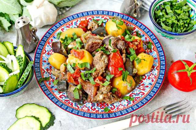 Вкусные чанахи из говядины по-домашнему — готовим в кастрюле - 1000.menu