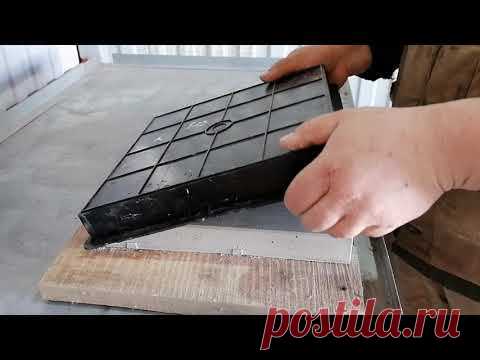 тротуарная плитка, эксперемент ,силикон, масло,  имульсол,выбор