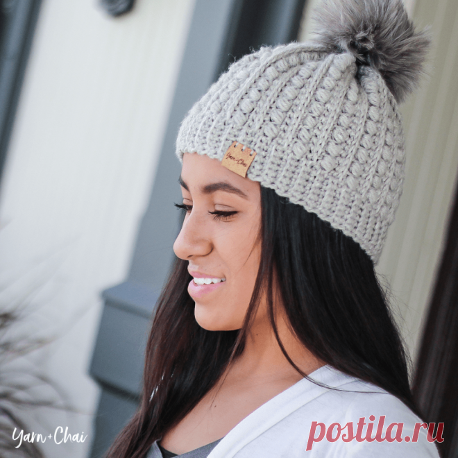 Шапка крючком THE MALIA BEANIE - блог экспертов интернет-магазина пряжи 5motkov.ru
