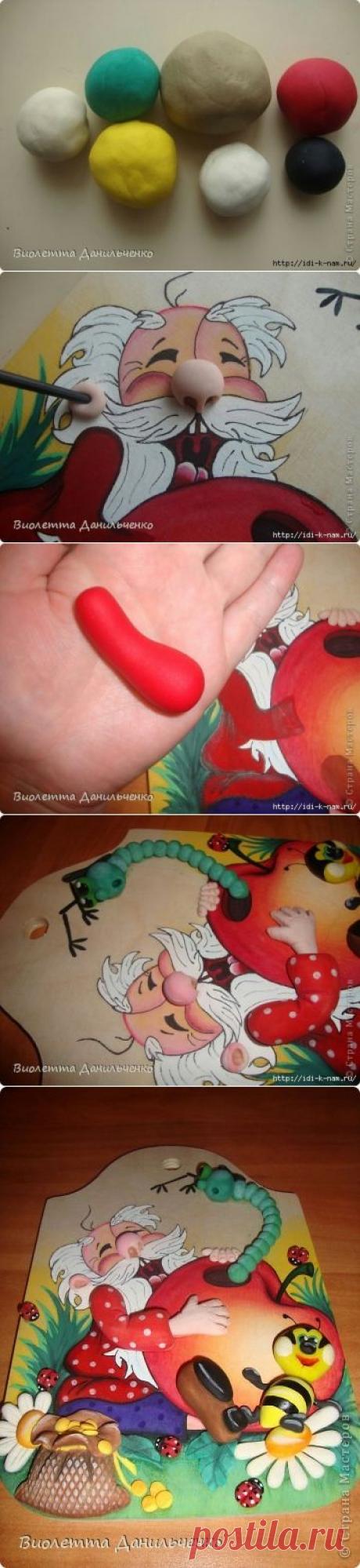 Кухонные дощечки - поделки из соленого теста