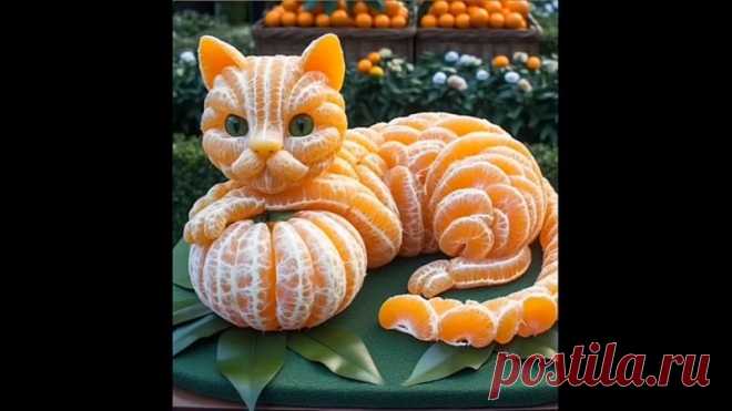 Красота из мандаринок!