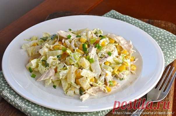 САЛАТ С КУРИЦЕЙ И ПЕКИНСКОЙ КАПУСТОЙ