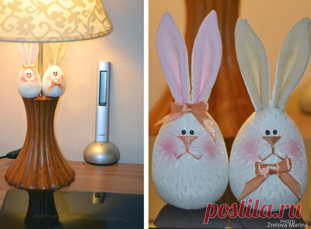 Пасхальные яйца - веселые зайцы - Ярмарка Мастеров