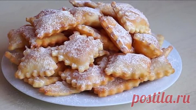 Вкуснейшие подушечки - хворост! ГОТОВЛЮ  КАЖДОЕ УТРО!