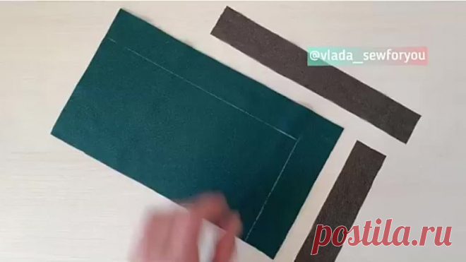 Обработка угла изделия с подкладкой.