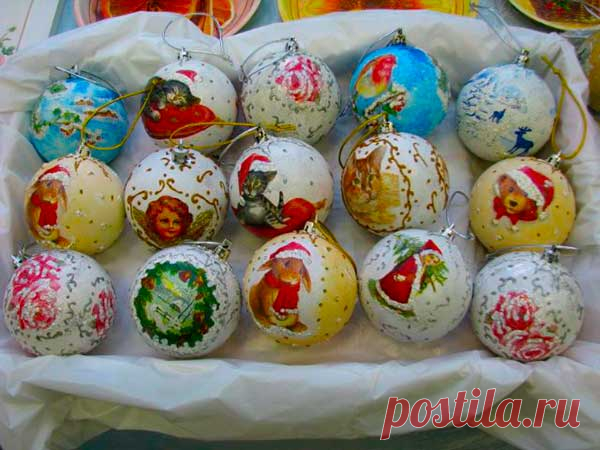 Новогодние украшения своими руками