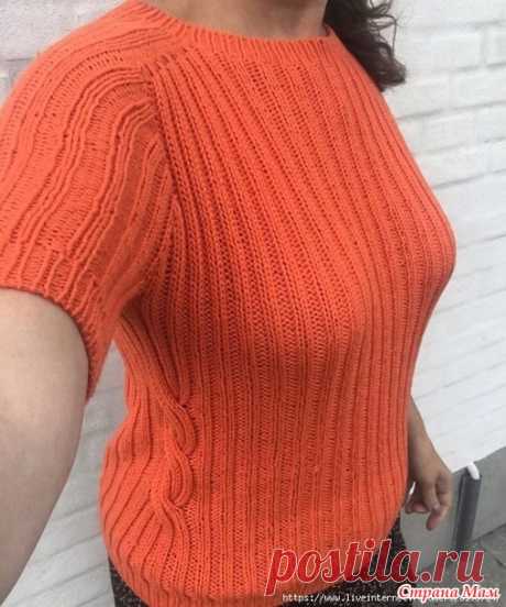Летний пуловер Soft Summer tee. Спицы. - ВЯЗАНАЯ МОДА+ ДЛЯ НЕМОДЕЛЬНЫХ ДАМ - Страна Мам