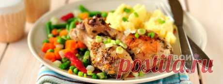 Жаркое из курицы с горчицей, лимоном и розмарином