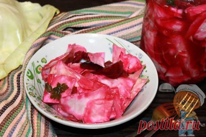 Капуста по-армянски со свеклой, рецепт как замариновать вкусно! Капуста по-армянски со свеклой - рецепт быстрого маринования.Чеснок, острый перчик, лавровый лист придают угощению пикантность, а свежая зелень – яркий внешний вид