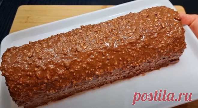 Ленивый торт-рулет 