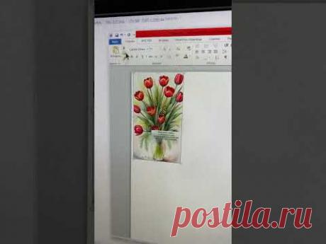 Процес роботи над міні- листівками🌸DIY #diy #craft #листівка