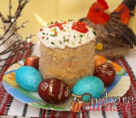 Салат &quot;Пасхальный кулич&quot; У нас на сайте уже есть салат в виде кулича - я покажу свой.Я старалась сделать максимально похожий и большой,слои повторяла дважды.У меня вообще никто до последнего не понял что на столе салат стоит. Картофель варёный — 4 шт; Шампиньоны маринованные — 500 г; Морковь — 2 шт; Яйца варёные — 4 шт; Куриное филе отварное — 1 шт; Зелёный лук — 1 пуч.; Майонез — 200 г; Сухарики белые (по вкусу) ; Сметана (для верха салата) ;