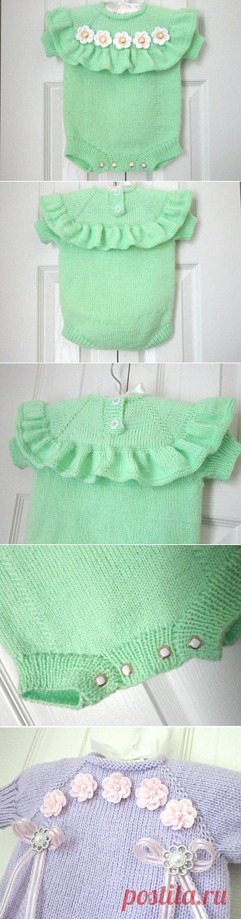 Knitted Baby Romper