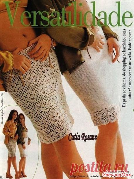 Вяжем вместе теплую прямую юбку простым узором. - Вяжем вместе он-лайн - Страна Мам