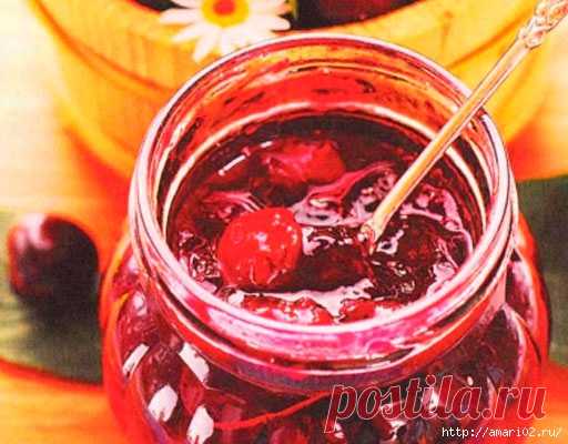 Варенье из черешни с орехами