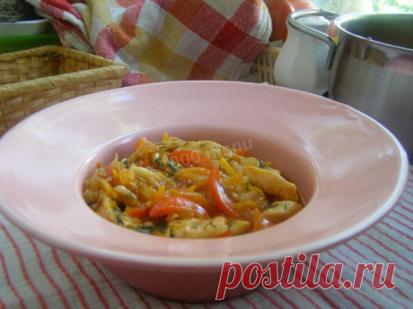 Гуляш из курицы в мультиварке рецепт с фото - 1000.menu