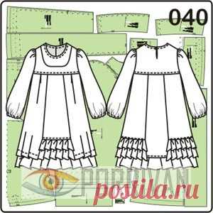 Выкройки детских платьев. 352 готовые и бесплатные выкройки  - Porrivan