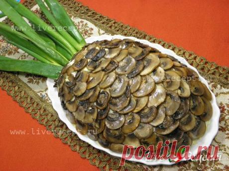 Салат "Ананас"- рецепт с пошаговыми фотографиями Салат "Ананас" из раздела Салаты и винегреты кулинарной книги сайта Live Рецепт | LiveRecept.ru