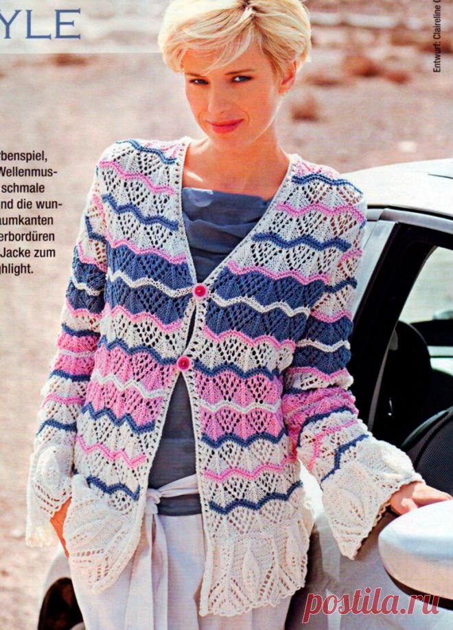 Жакеты с узором из листочков. Продолжение 2. | Домашние зарисовки | Яндекс Дзен