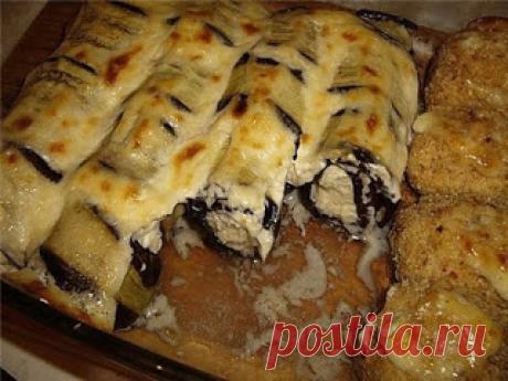 Лучшие кулинарные рецепты: Рулетики из баклажан