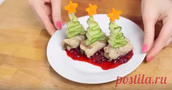 Закуска в виде мясных рулетиков — потрясающее украшение вашего стола!