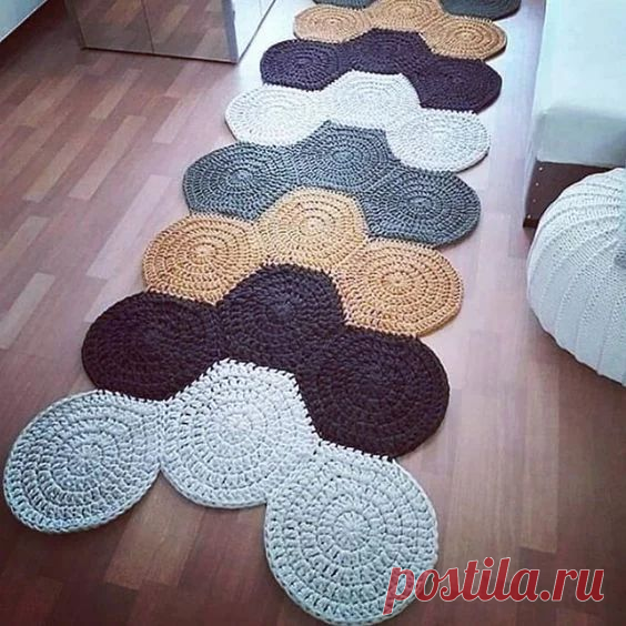 Шикарные ковры, связанные из отдельных мотивов - крючком! Примеры, идеи, схемы! | Юлия Жданова | Яндекс Дзен