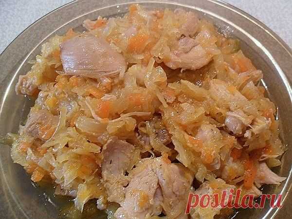 Капуста, тушенная с курицей - Быстро и вкусно - Группы Мой Мир