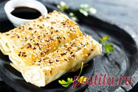 Азиатская кухня. Жареные блинчики с острой начинкой