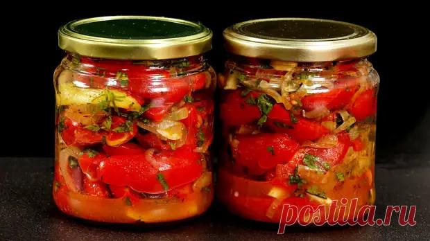 Небанальная закуска из обычных помидоров