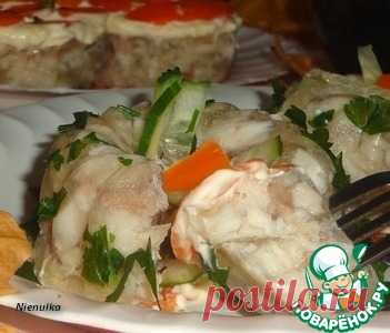 Заливное из рыбы с орегано 