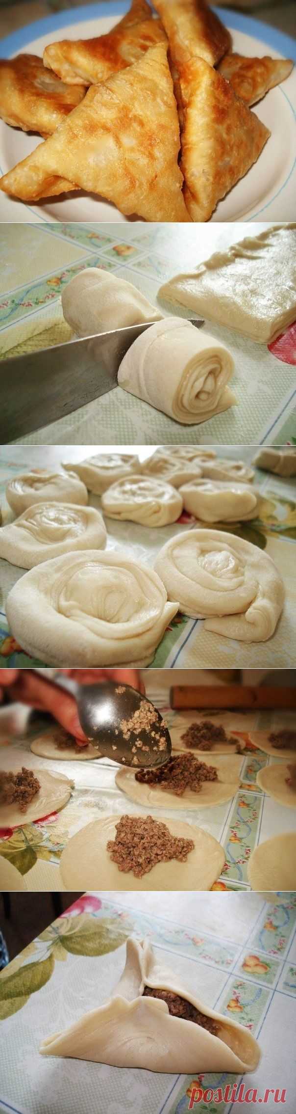 Как приготовить cлоёная самса с мясом - рецепт, ингридиенты и фотографии