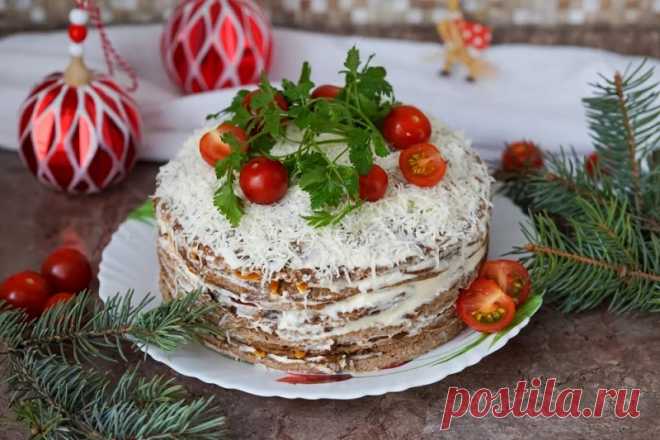 Печёночный торт на праздничный ужин - DYNASTYOFCHEFS.RU