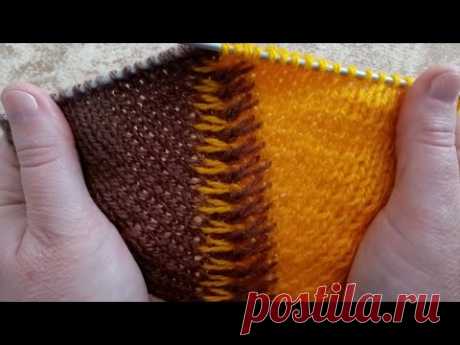 Реглан сверху. Двухцветная регланная линия.