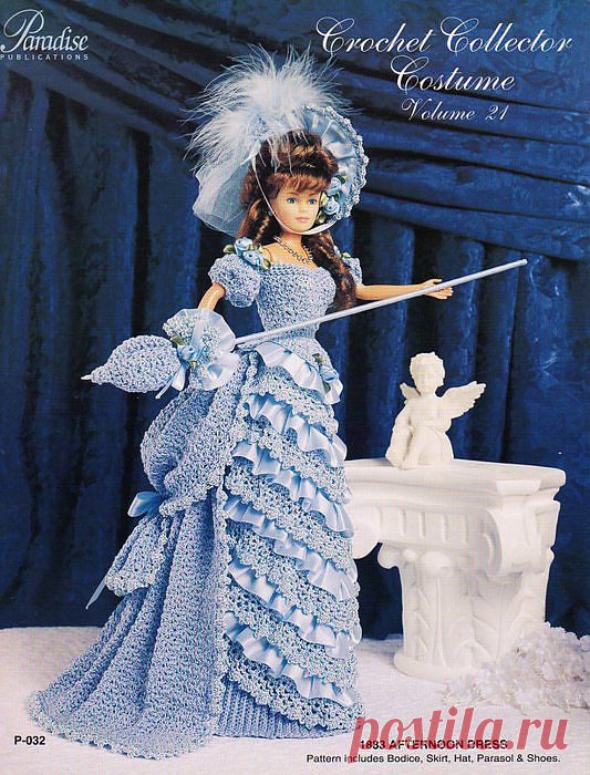 ПЛАТЬЕ ДЛЯ КУКЛЫ В ВИКТОРИАНСКОМ СТИЛЕ