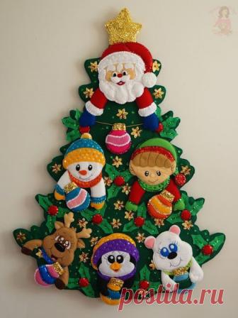 Decoração de natal em feltro - Como Faço