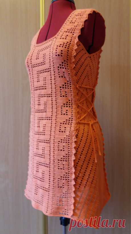 Crocheted tunic crocheted dress beach dress by KudeSiyaCrochet