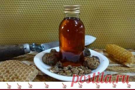 ЦЕЛЕБНАЯ НАСТОЙКА.(прополис+чеснок+мёд+спирт)