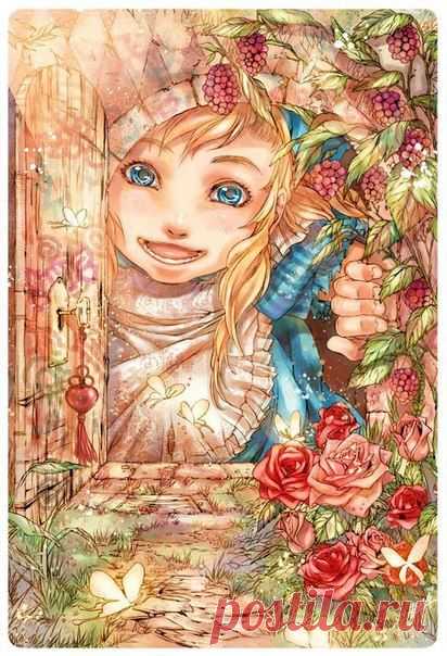 Приключение Алисы в стране чудес от иллюстратора Andrea Jen / Удивительное искусство