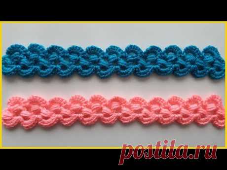 Ажурное ленточное кружево. Вязание крючком / Ribbon lace crochet
