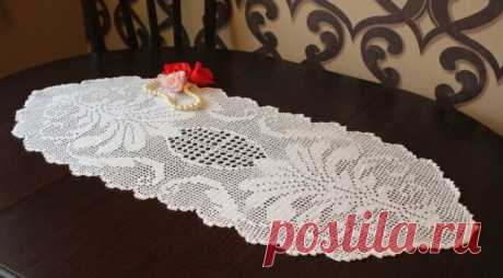 Филейные салфетки крючком - схемы (28 вариантов)