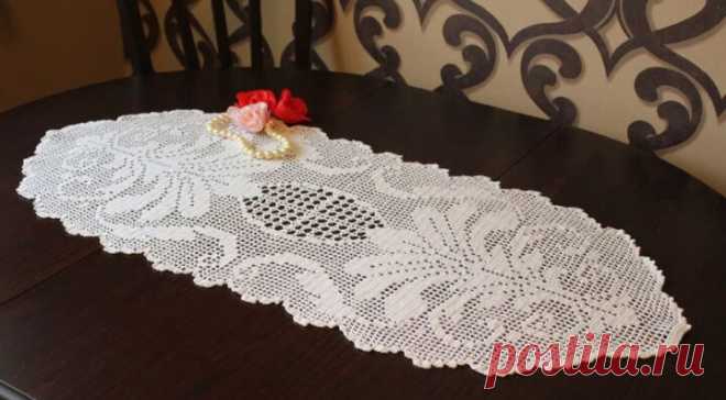 Филейные салфетки крючком - схемы (28 вариантов)