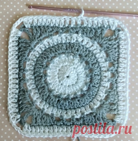 Вяжем вместе красивый квадратный мотив | Вязание в радость | Яндекс Дзен
