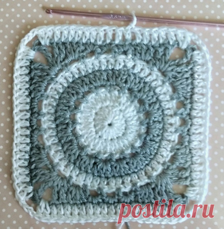 Вяжем вместе красивый квадратный мотив | Вязание в радость | Яндекс Дзен