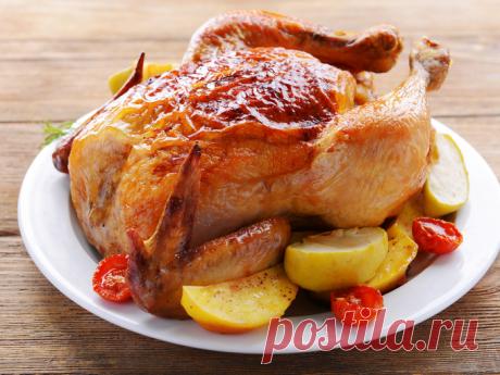 Рецепт курица запеченная в духовке целиком - Вторые блюда - Smak